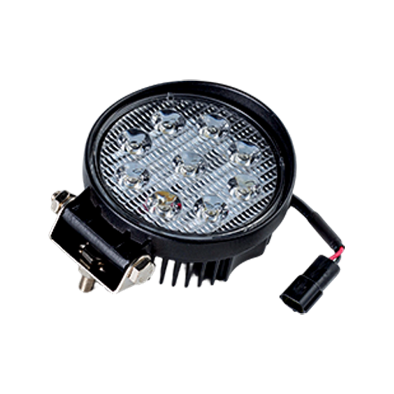 چراغ کار گرد 9 LED سنگین IP67 001 برای وسایل نقلیه صنعتی