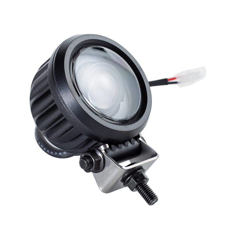 چراغ اخطار ایمنی لیفتراک نقطه‌ای آبی گرد مایل IP67 5W DC9-80V